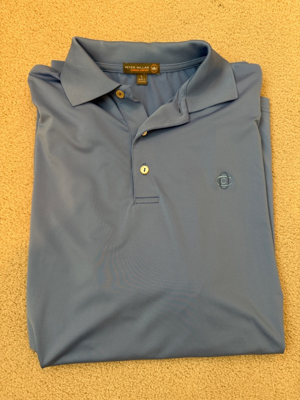 Peter Millar Light Blue Performance Polo